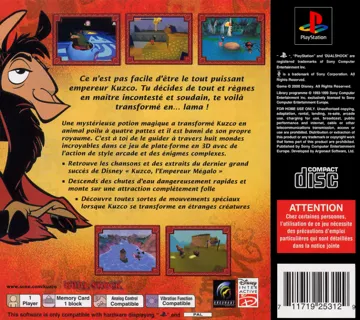 Disney Kuzco - L Empereur Megalo (FR) box cover back